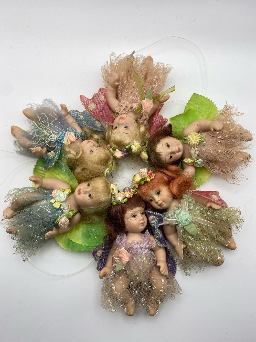 Porcelain Fairy Doll Home Accent - Assorted Pastel Colors (1)